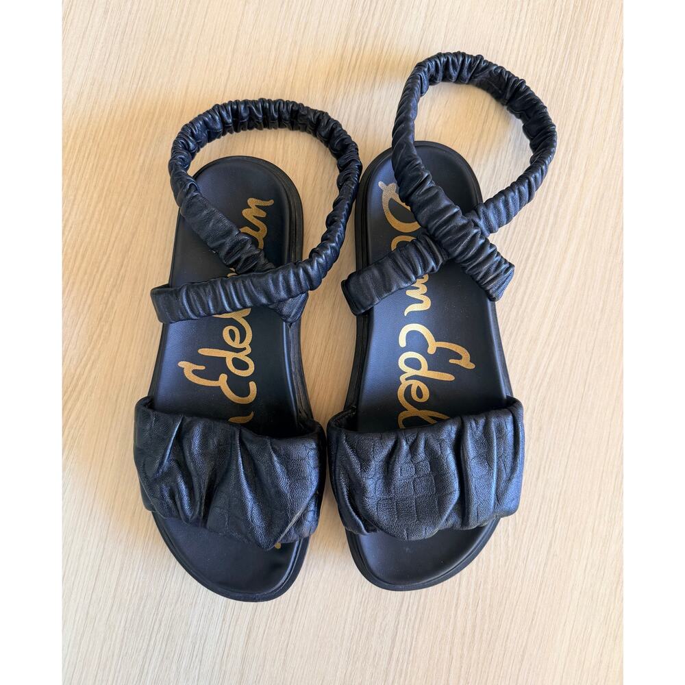EUC Sam Edelman Velma Women's Sandals - Black Leather - Size 7